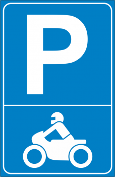 Parkplatzkennzeichnung Motorrad Aufkleber